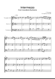 Intermezzo from Cavalleria Rusticana - Brass Trio in F - Easy/Intermediate