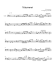 Träumerei - Cello in C - Easy/Intermediate