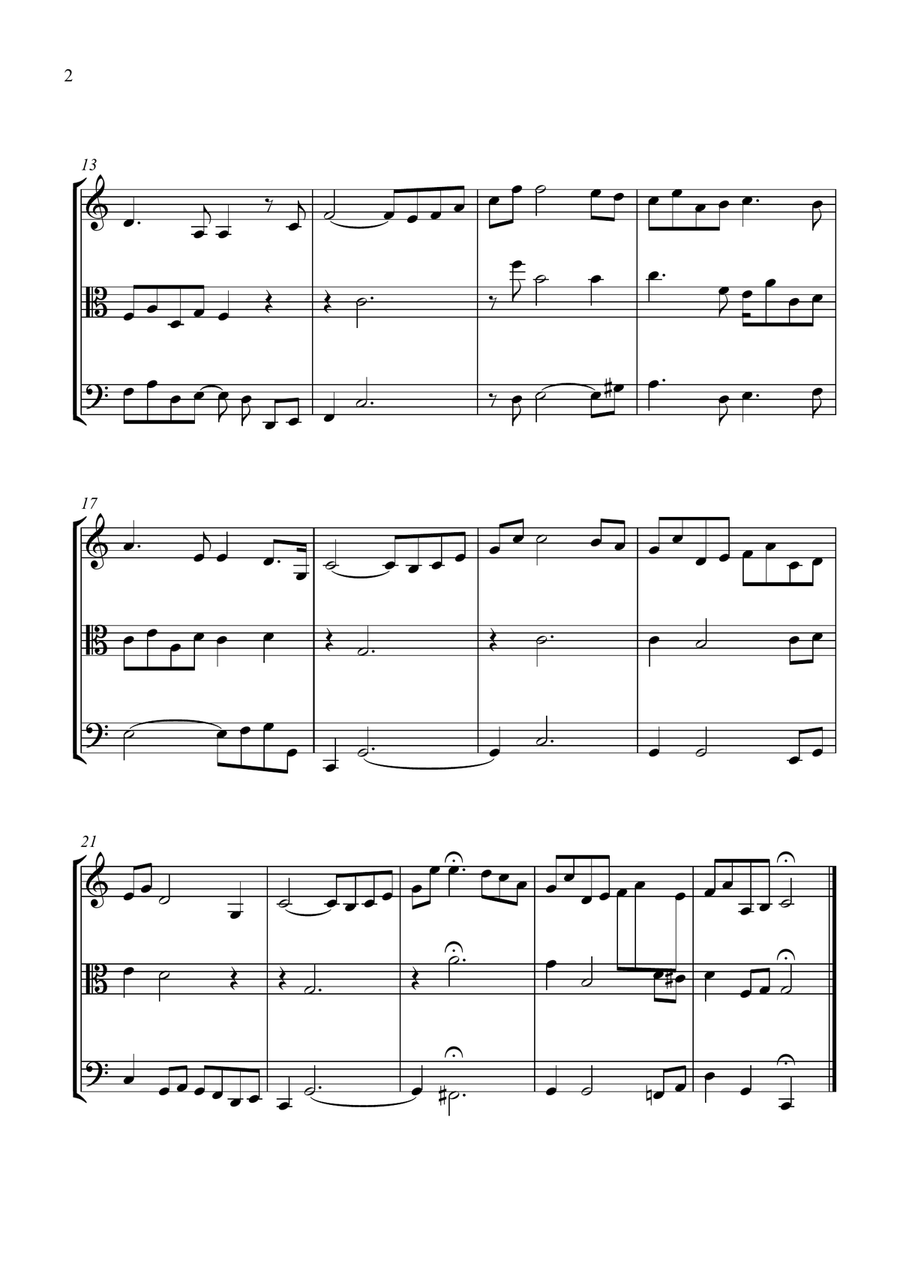 Träumerei - String Trio in C - Easy/Intermediate by Robert Schumann String Trio - Digital Sheet Music page 2