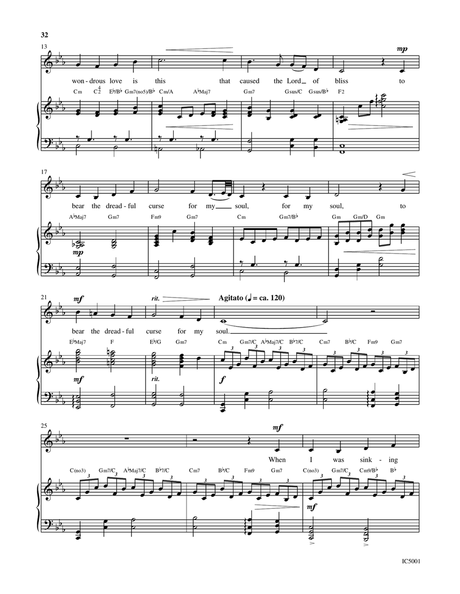 What Wondrous Love Is This by Patti Drennan Voice - Digital Sheet Music page 2