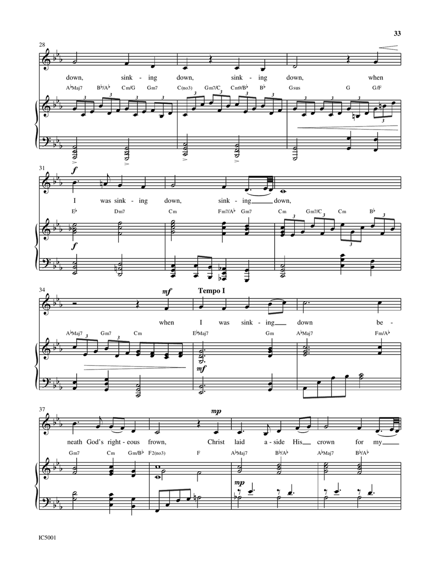 What Wondrous Love Is This by Patti Drennan Voice - Digital Sheet Music page 3