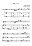 Träumerei - Flute & Piano in Bb - Easy/Intermediate