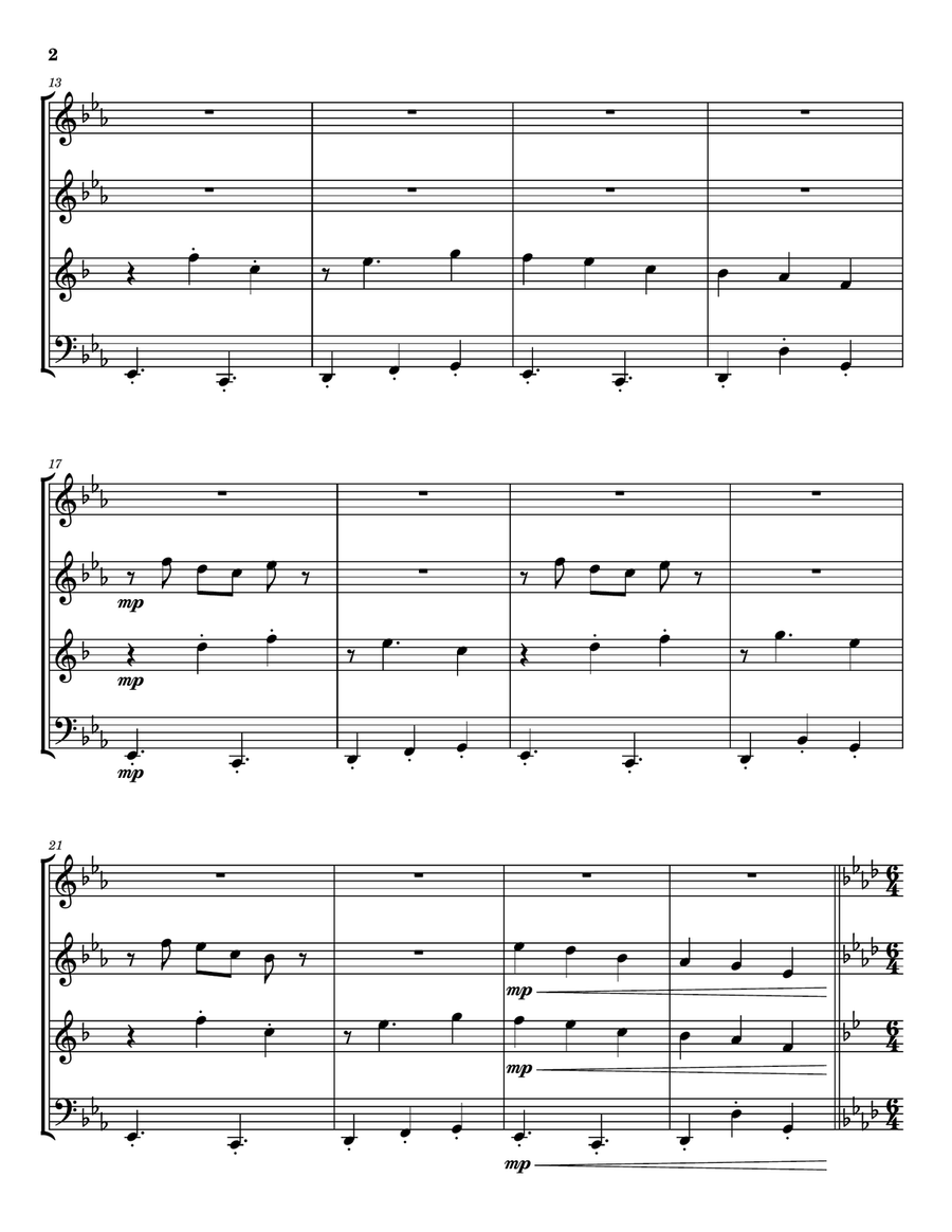It's Nothing Woodwind Quartet - Digital Sheet Music page 2