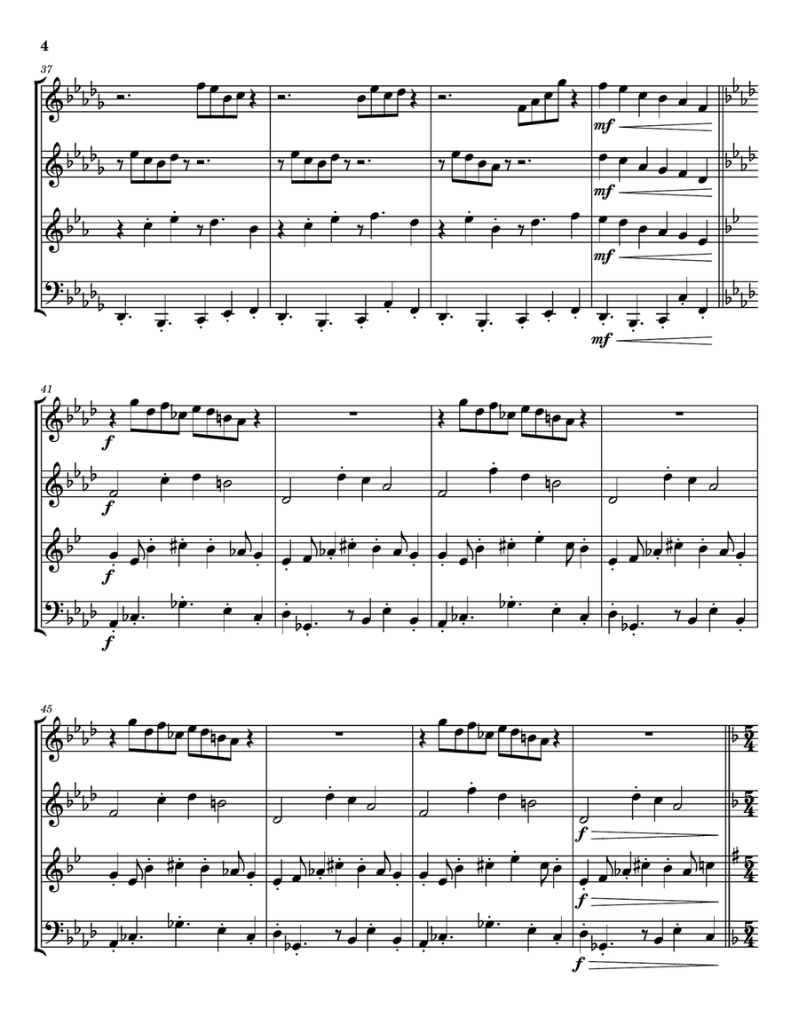 It's Nothing Woodwind Quartet - Digital Sheet Music page 4