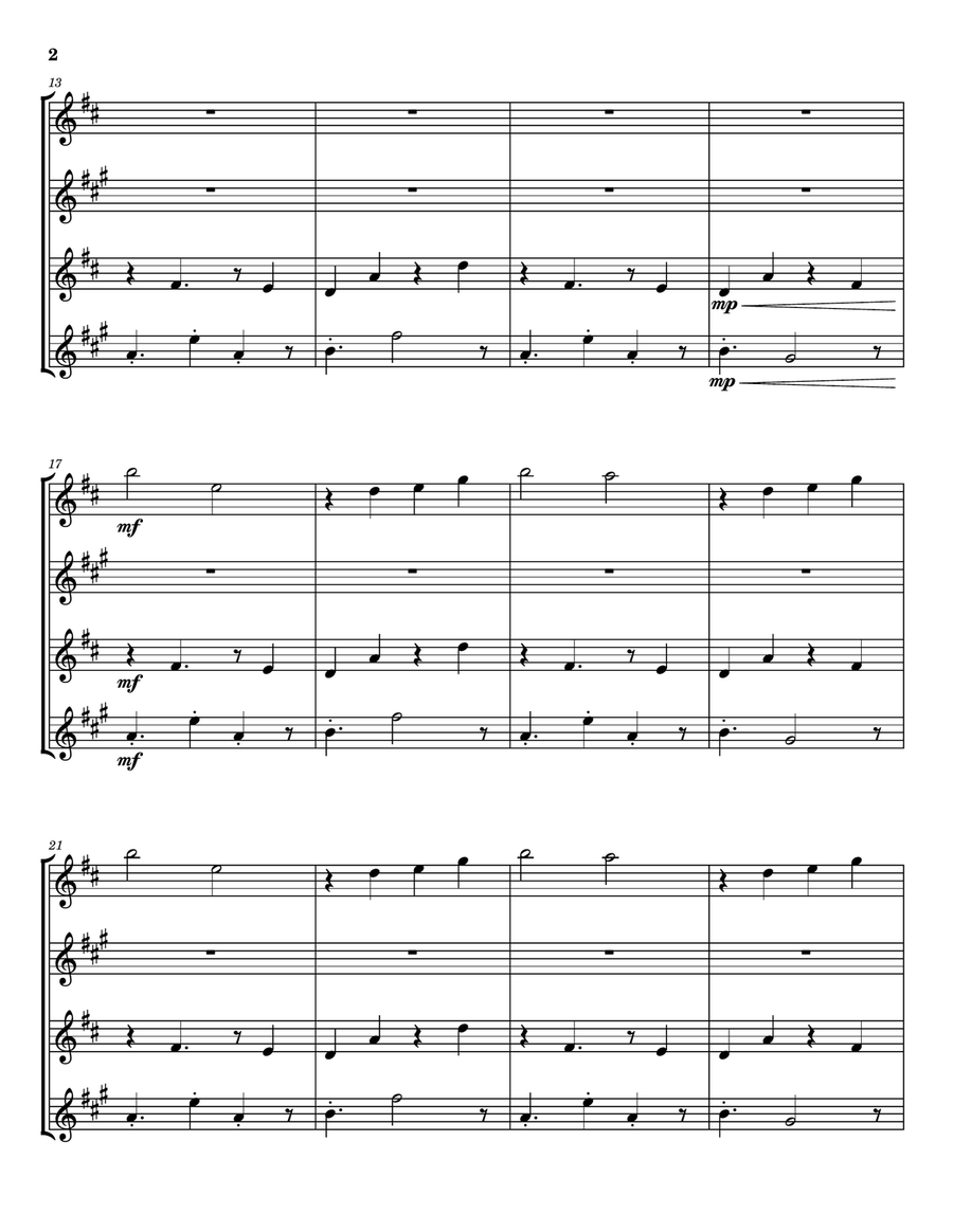 Midnight Philosophy Saxophone Quartet - Digital Sheet Music page 2