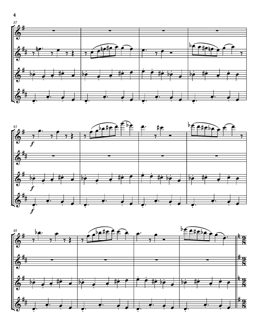 Midnight Philosophy Saxophone Quartet - Digital Sheet Music page 4