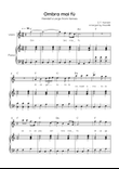 Ombra mai fu (Handel’s Largo from Xerxes) - Voice & Piano in C - Easy