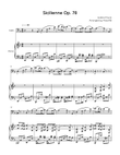Sicilienne Op. 78 - Cello & Piano in F - Intermediate