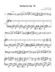 Sicilienne Op. 78 - Cello & Piano in D - Intermediate