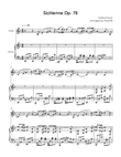 Sicilienne Op. 78 - Violin & Piano in F - Intermediate