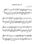 Sicilienne Op. 78 - Piano in G - Intermediate