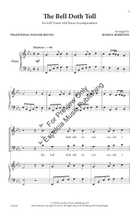 The Bell Doth Toll (SAB) 3-Part scores gallery preview page 4