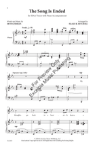The Song is Ended (SSAA) SSAA scores gallery preview page 3