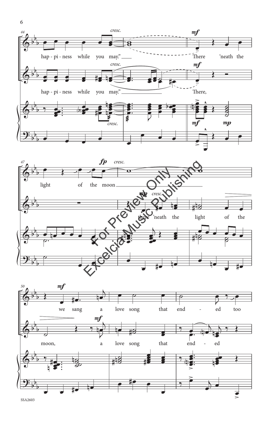 The Song is Ended (SSAA) by Irving Berlin SSAA - Sheet Music page 7