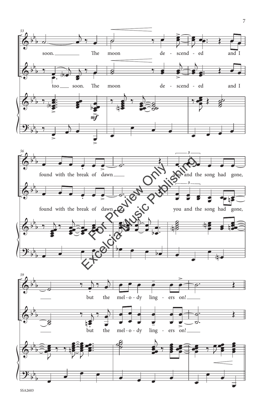 The Song is Ended (SSAA) by Irving Berlin SSAA - Sheet Music page 8