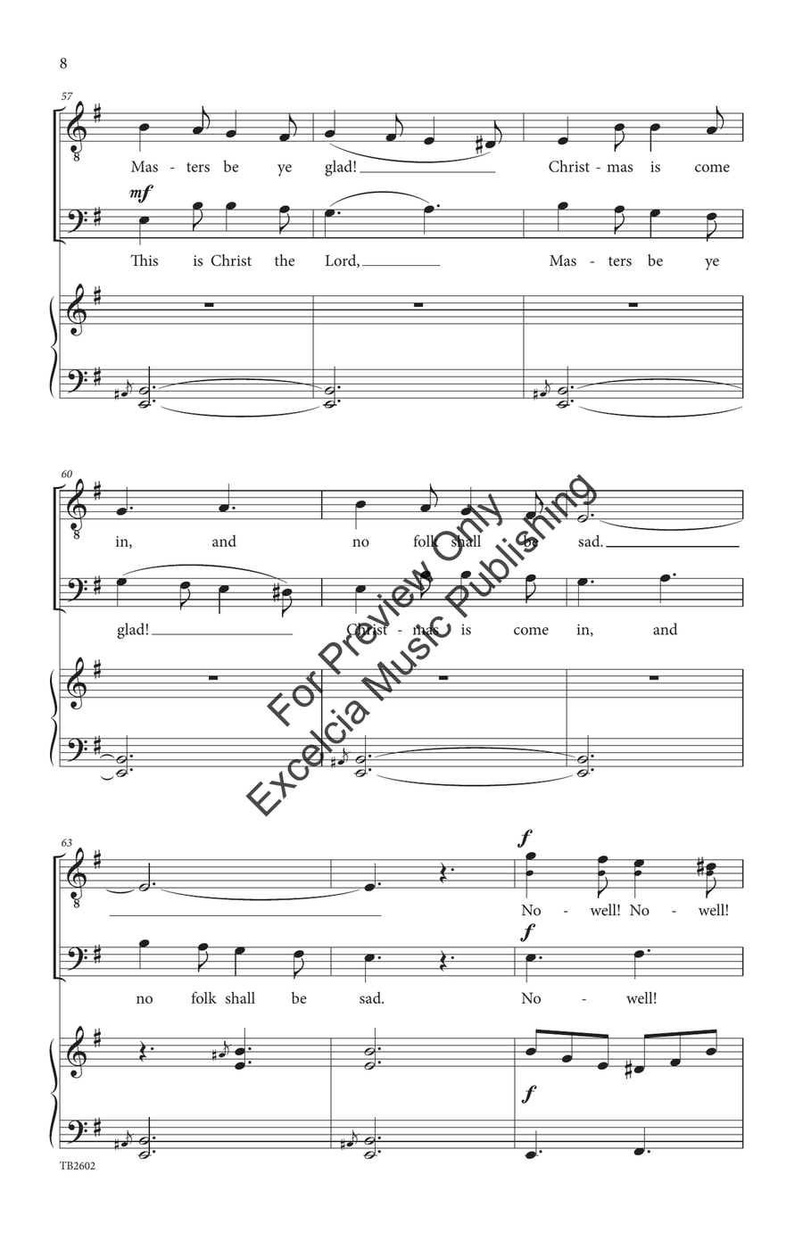 Masters in This Hall (TB) by Traditional TTB - Sheet Music page 9