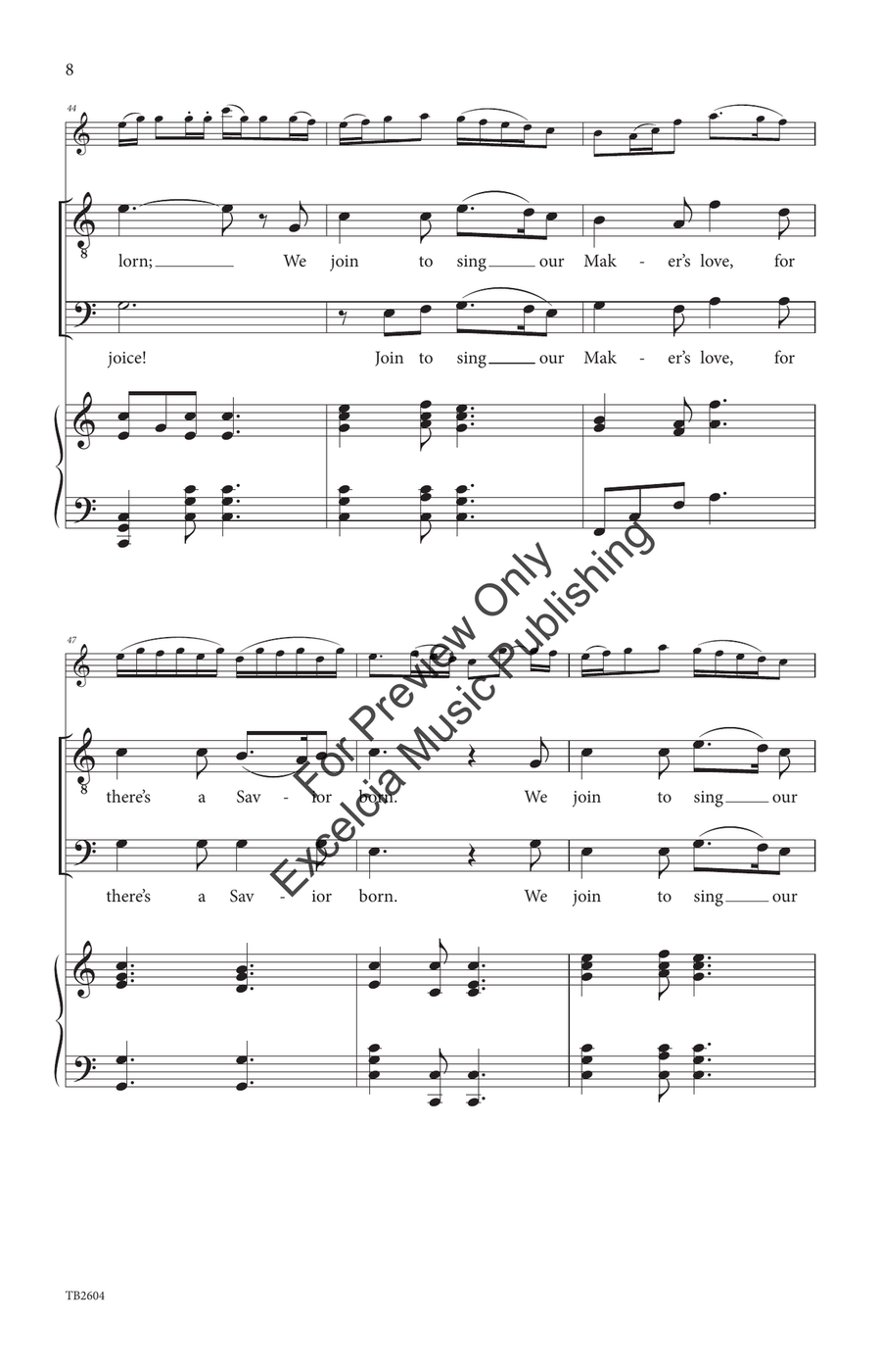 Shepherds, Rejoice! (TB) TB - Sheet Music page 9