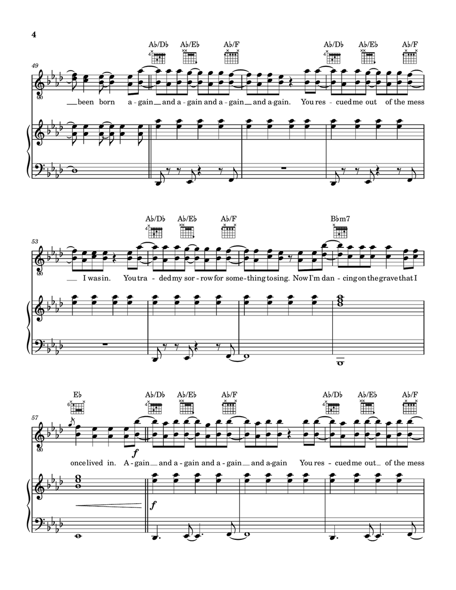 Goodbye Yesterday Piano, Vocal - Digital Sheet Music page 5