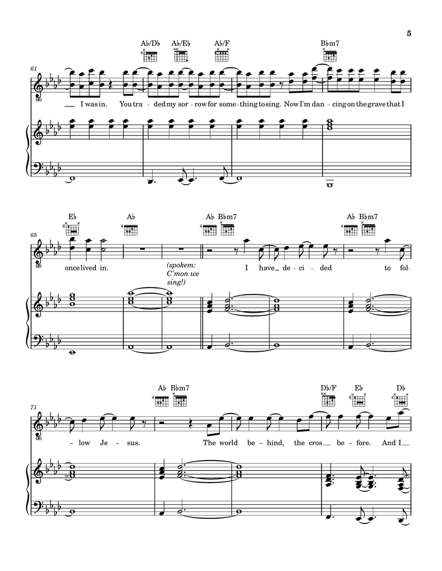 Goodbye Yesterday Piano, Vocal - Digital Sheet Music page 6