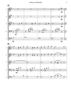 America, the Beautiful - Flute Quintet Woodwind Quintet scores gallery preview page 4