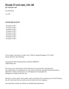 Dark Fanfare, Op. 26 (trumpet octet) Large Ensemble scores gallery preview page 3