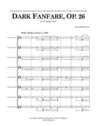 Dark Fanfare, Op. 26 (trumpet octet) Large Ensemble scores gallery preview page 5