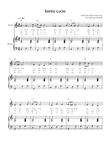 Santa Lucia - Flute & Piano in C With Lyric & Chords - Easy