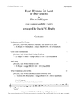 Four Hymns for Lent & Other Occasions, for Five or Six Ringers, 1.5 or 2 octaves handbells