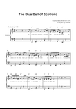 The Blue Bell of Scotland - Piano in C With Chords & Lyrics- Easy