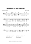 Jesus Keep Me Near the Cross (Key of B Major)