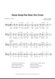 Jesus Keep Me Near the Cross (Key of D-Flat Major)