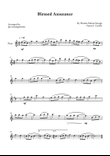Blessed Assurance for Flute Solo (Easy - Key of C Major)