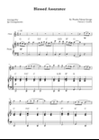 Blessed Assurance for Flute & Piano (Easy - Key of C Major)
