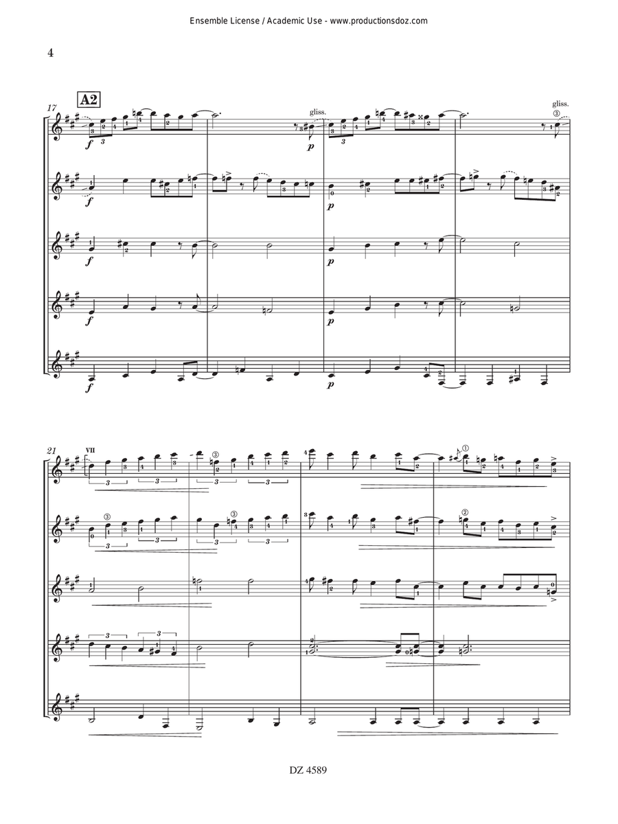Happy Swing by Thierry Tisserand Guitar Ensemble - Digital Sheet Music page 4