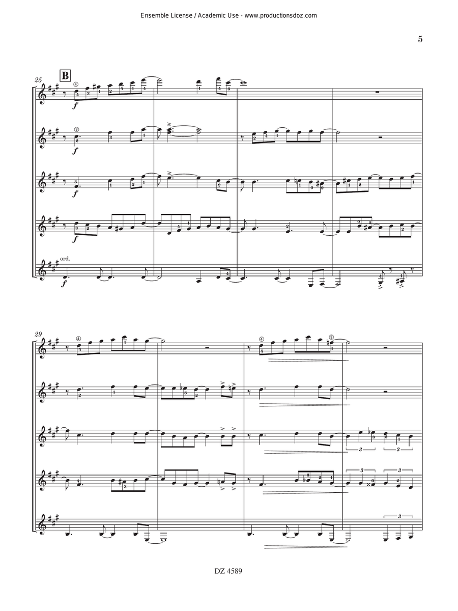 Happy Swing by Thierry Tisserand Guitar Ensemble - Digital Sheet Music page 5