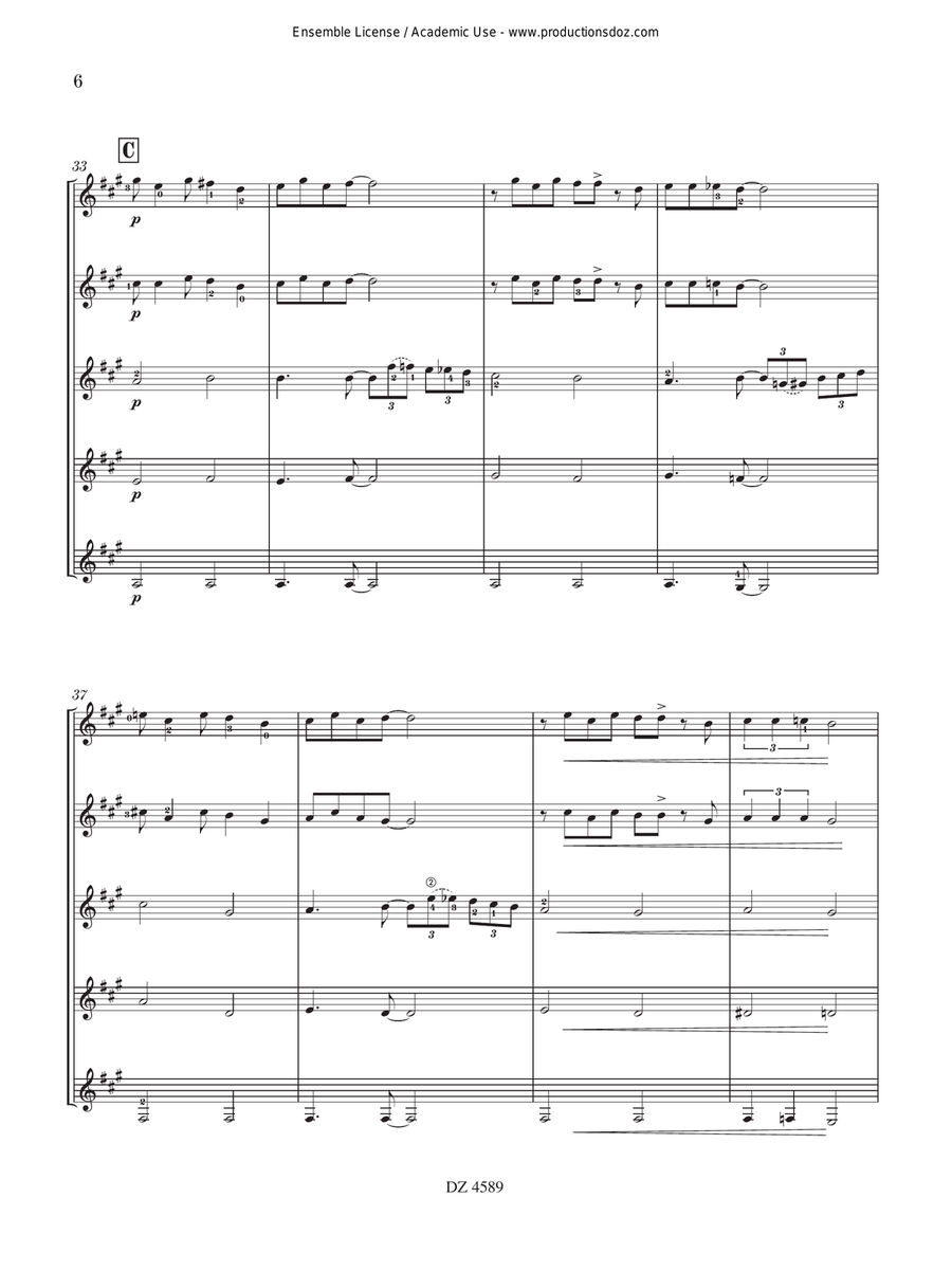 Happy Swing by Thierry Tisserand Guitar Ensemble - Digital Sheet Music page 6