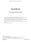 Four Songs of Introspection