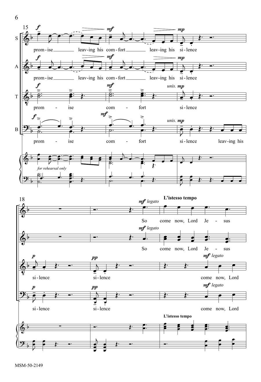 In Silence (Downloadable) 4-Part - Digital Sheet Music page 6