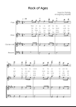 Rock of Ages - Woodwind Quartet in D With Chords & Lyric - Easy