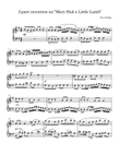 2-part invention on “Mary Had a Little Lamb”
