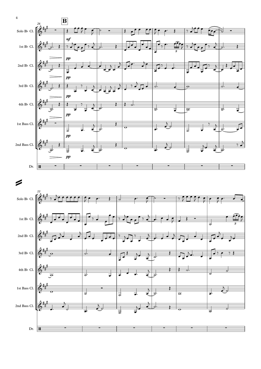Shallow by Lady Gaga Woodwind Ensemble - Digital Sheet Music page 4