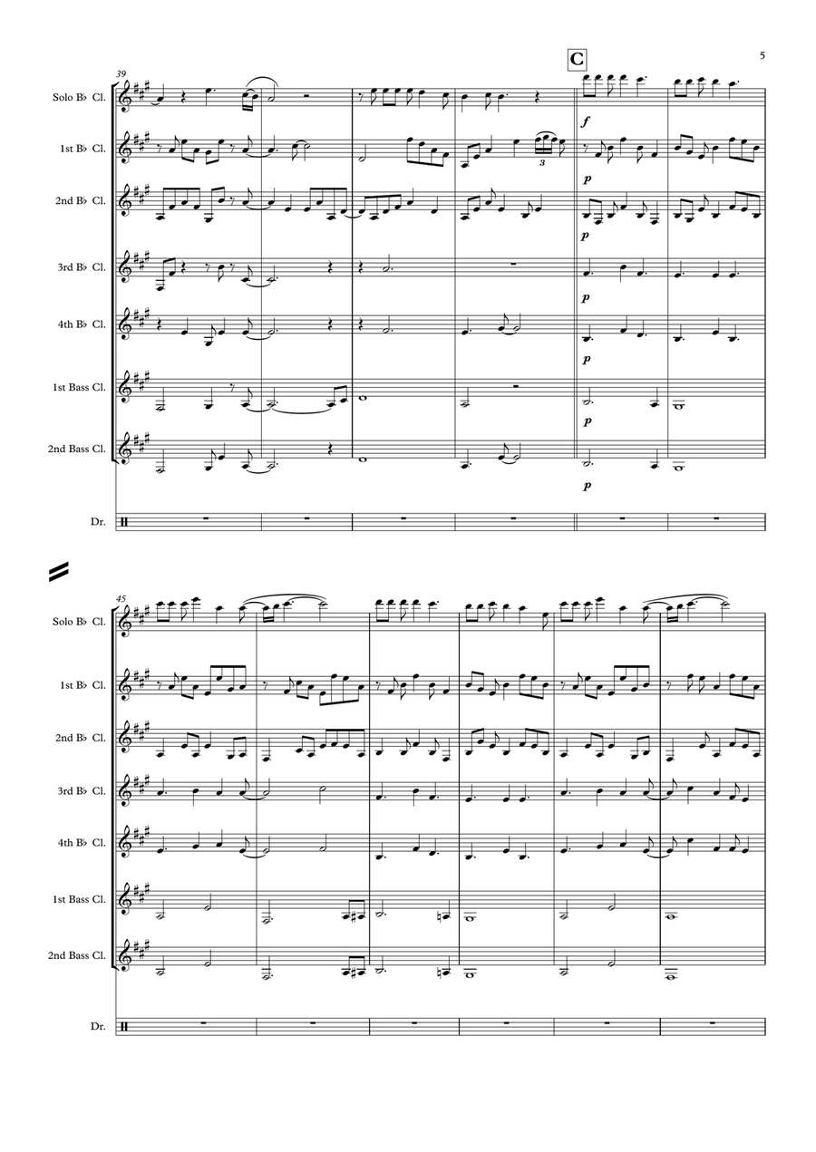 Shallow by Lady Gaga Woodwind Ensemble - Digital Sheet Music page 5