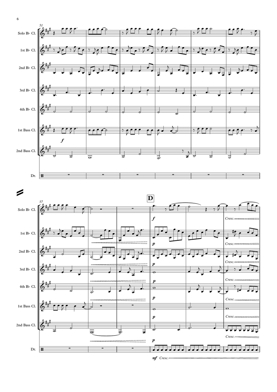 Shallow by Lady Gaga Woodwind Ensemble - Digital Sheet Music page 6