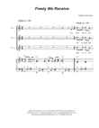 Freely We Receive (Unison choir)