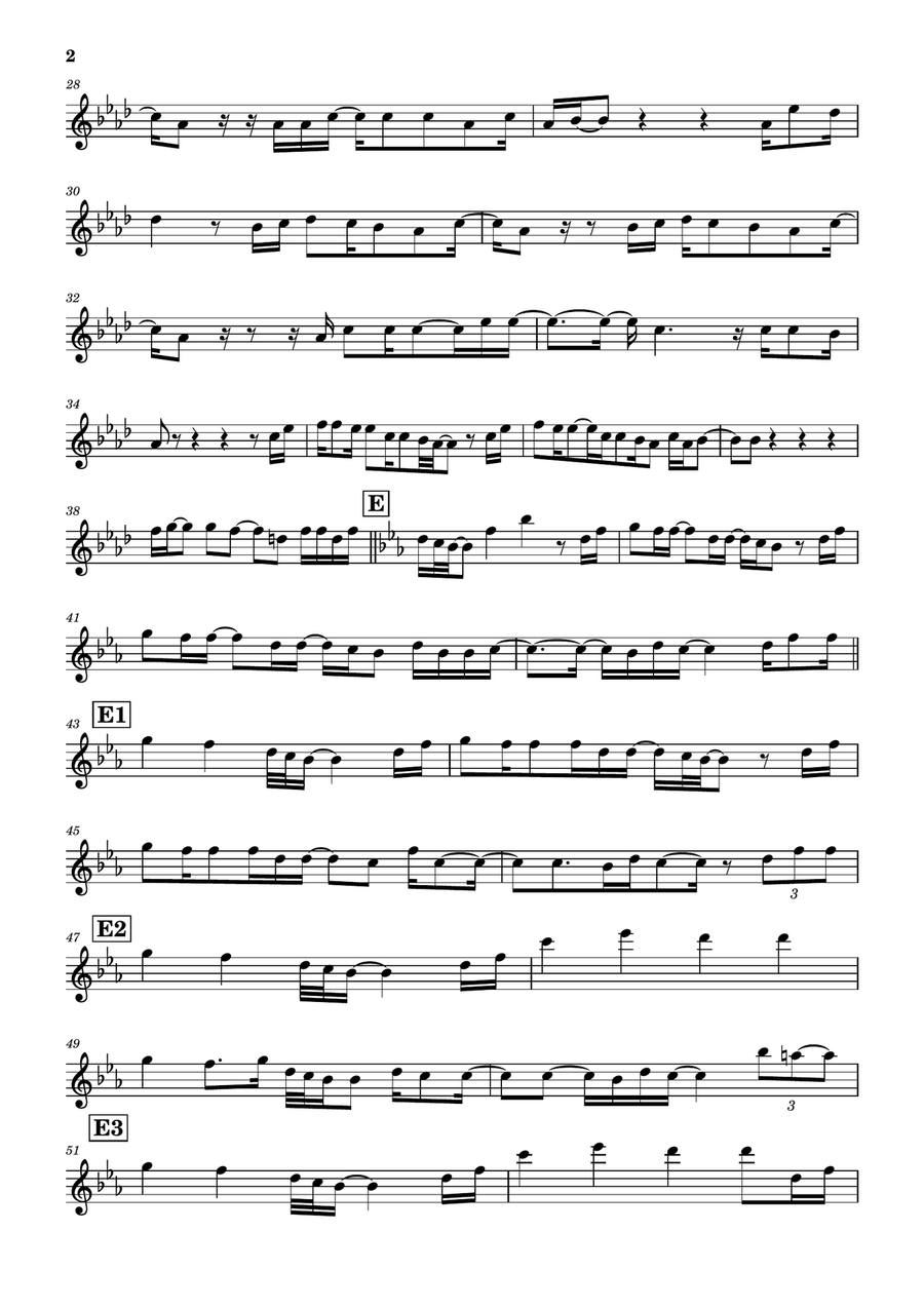 I Need You by Nick Jonas Violin Solo - Digital Sheet Music page 2