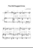 The Old Rugged Cross - Flute & Piano in F With Chords & Lyric - Easy