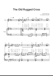 The Old Rugged Cross - Flute & Piano in Bb With Chords & Lyric - Easy