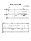Softly and Tenderly - Woodwind Trio in F With Chords & Lyric - Easy