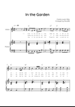 In the Garden - Voice & Piano in C With Chords & Lyric Lead Sheet - Easy