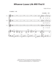 Whoever Loses Life Will Find It (2-part choir)